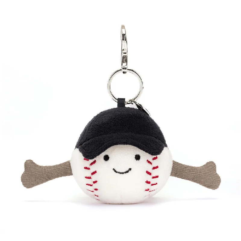 Adorable and plush Jellycat emotional support friendsAmuseable Baseball Bag Charm