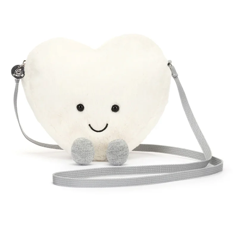 Plush and comforting Jellycat figuresAmuseable Cream Heart Bag
