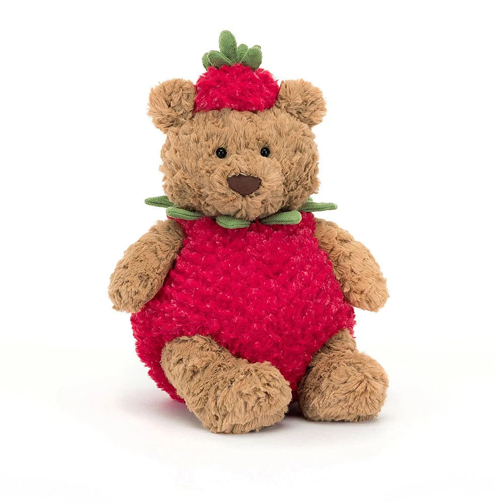 Cuddly and lovely Jellycat animalsJellycat Bartholomew Bear Strawberry