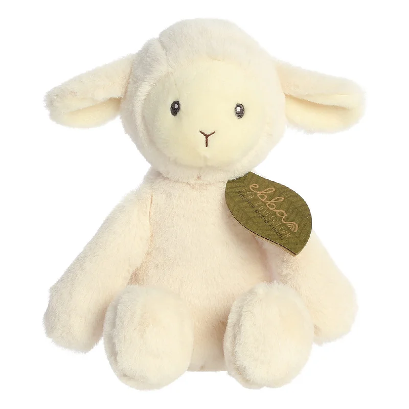 Cheerful and happy stuffed figuresEbba Eco Laurin Lamb Soft Toy
