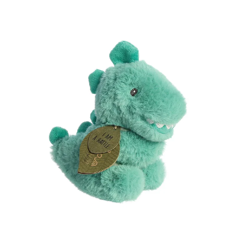 Soft and squishy plush crittersEbba Eco Ryker Rex Dragon Rattle Soft Toy