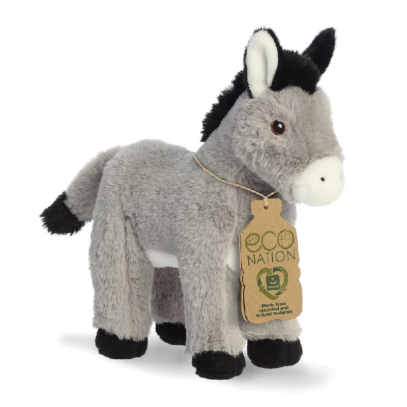 Cheerful and happy stuffed figuresEco Nation Donkey Soft Toy