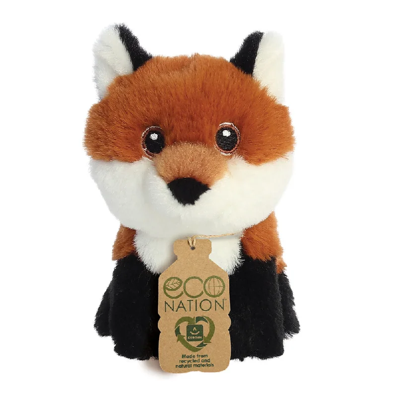 Cheerful and happy stuffed figuresEco Nation Mini Fox Soft Toy