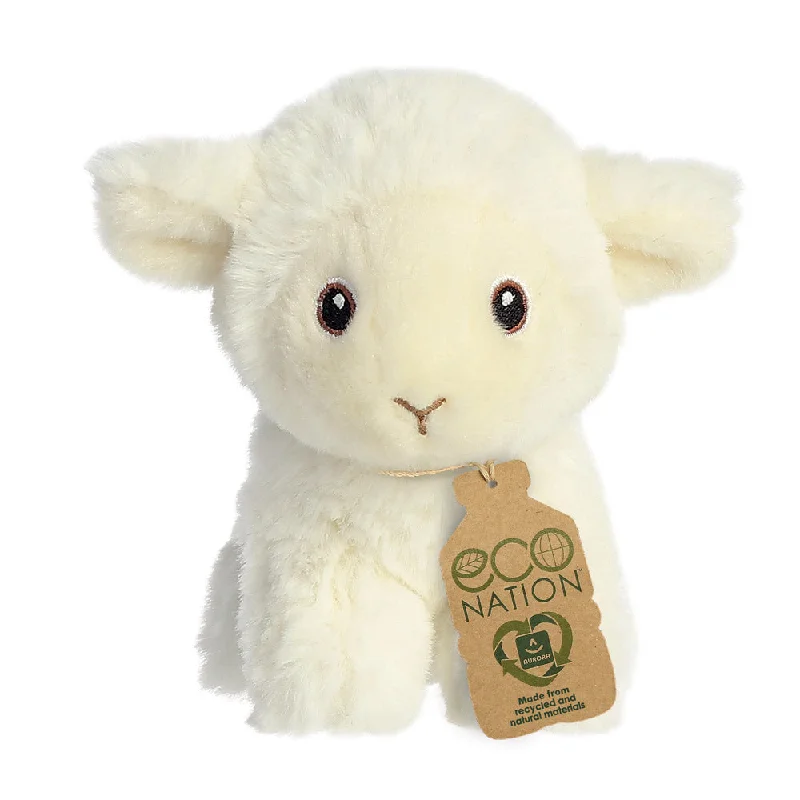 Colorful and vibrant plush creationsEco Nation Mini Lamb Soft Toy