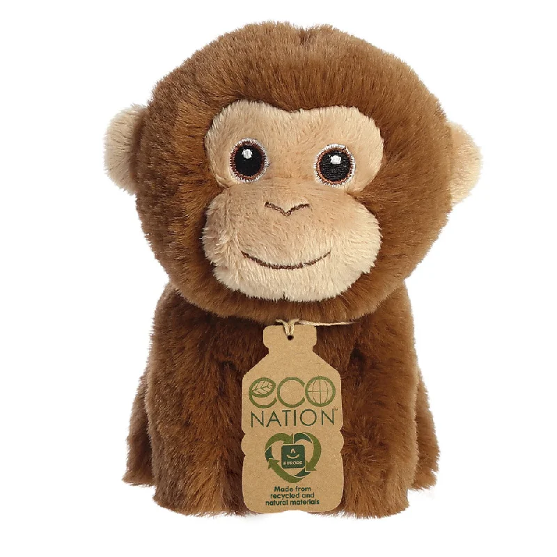 Huggable and cozy plush toysEco Nation Mini Monkey Soft Toy