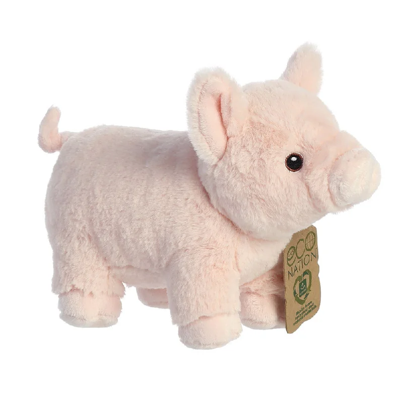 Sweet and innocent stuffed animalsEco Nation Pig Soft Toy