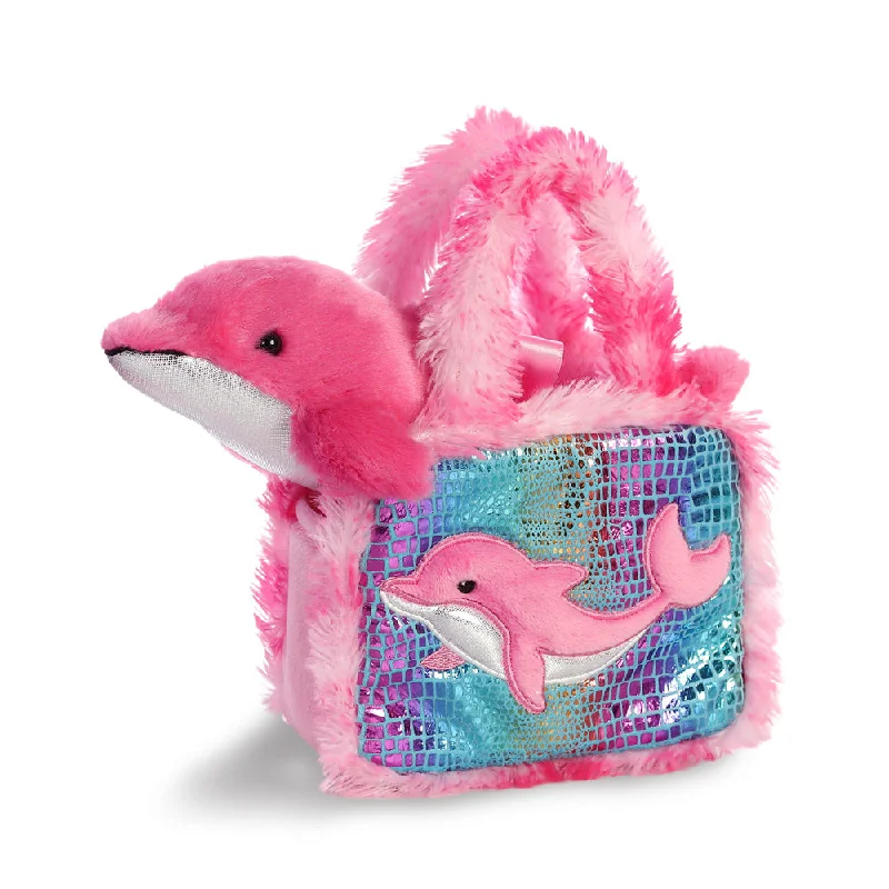 Cuddly and comforting plush charactersFancy Pal Dolphin Soft Toy