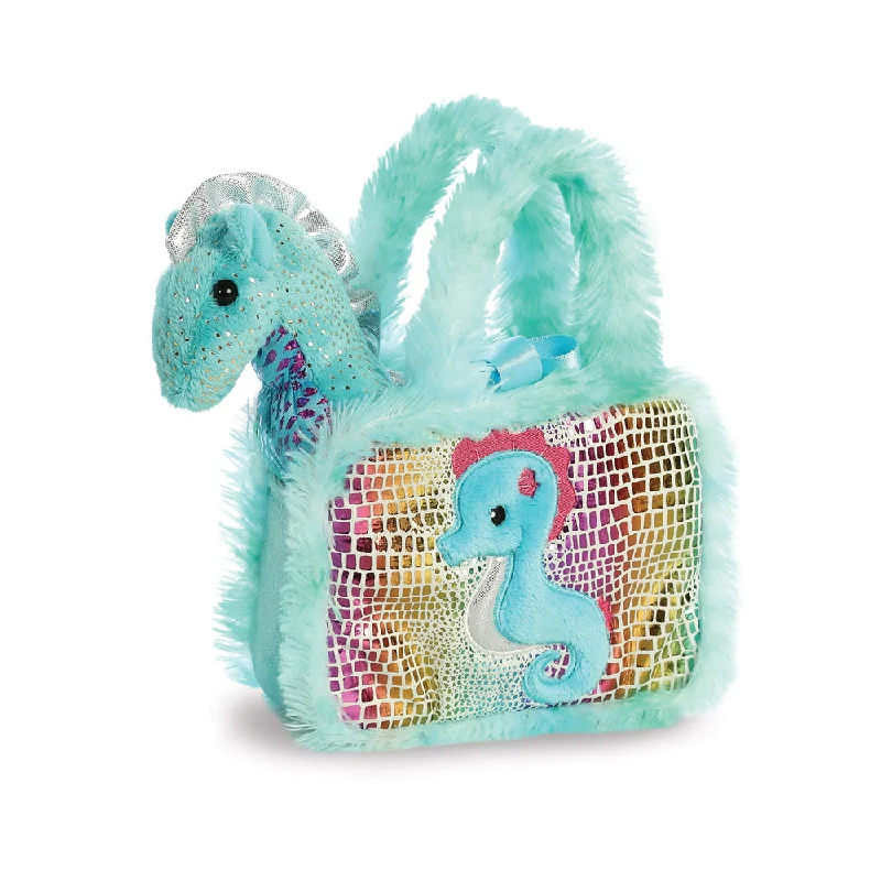 Cheerful and happy stuffed figuresFancy Pal Sea Horse Soft Toy
