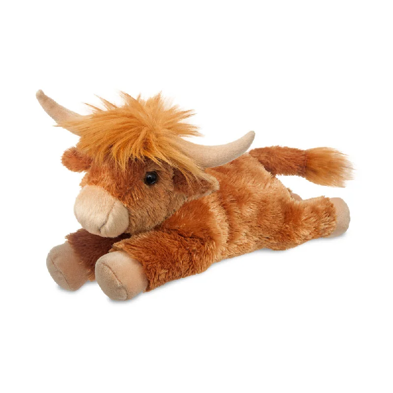 Sweet and innocent stuffed animalsFlopsies Hamish Highland Cow Soft Toy