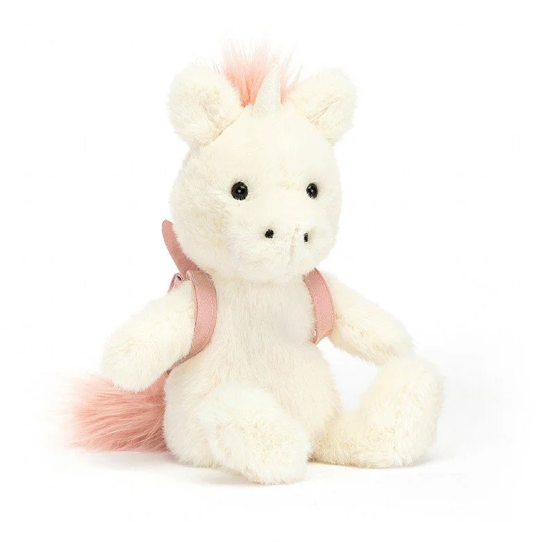 Cuddly and endearing Jellycat timeless appealJellycat Backpack Unicorn