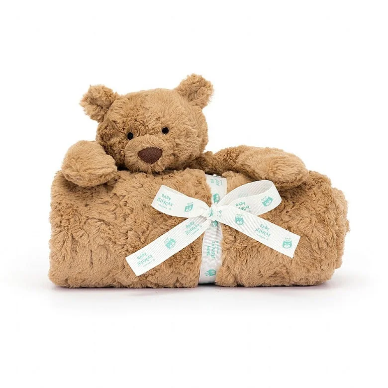 Fluffy and charming Jellycat itemsJellycat Bartholomew Bear Blankie