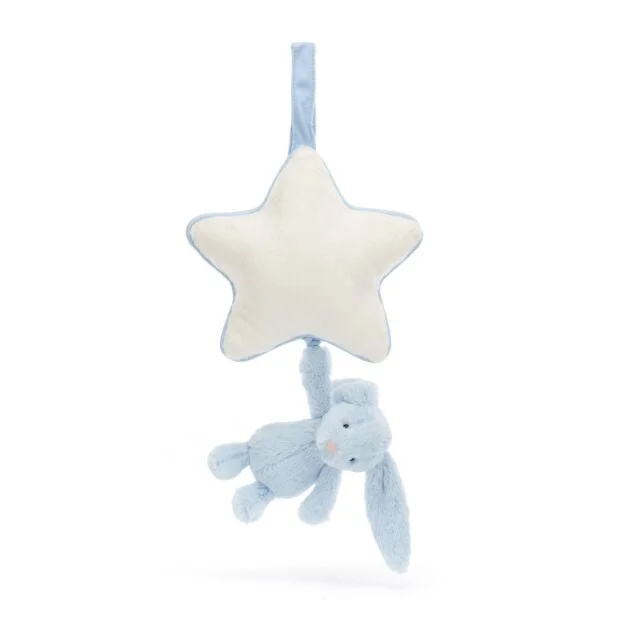 Sweet and endearing Jellycat stuffiesJellycat Bashful Blue Bunny Musical Pull