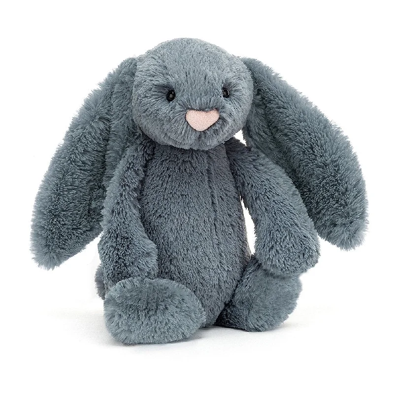 Adorable and charming plush figuresJellyCat Bashful Dusky Blue Bunny - Medium H31cm