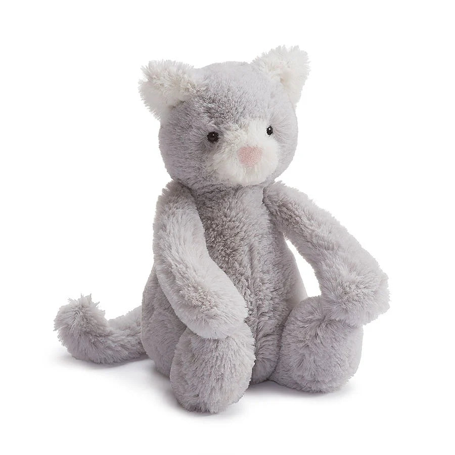 Plush and comforting Jellycat figuresJellycat Small Bashful Grey Kitty