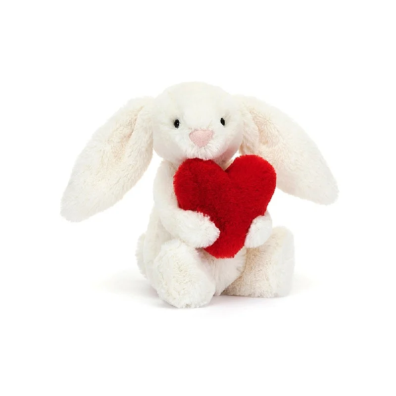 Adorable and plush Jellycat emotional support friendsJellycat Bashful Red Love Heart Bunny - Small