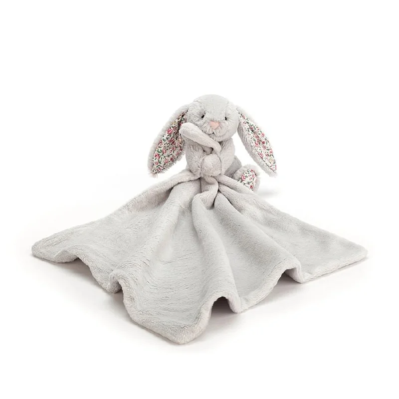 Fluffy and warm toy companionsJellyCat Blossom Silver Bunny Soother