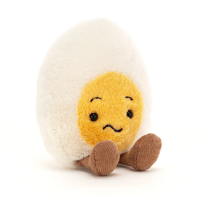 Delightful and enchanting plush friendsJellyCat Boiled Egg Confused - H14cm