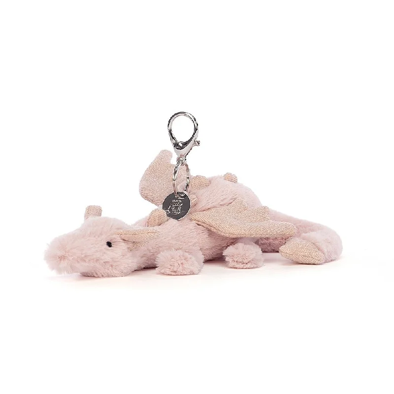Soft and charming Jellycat designsJellycat Rose Dragon Bag Charm