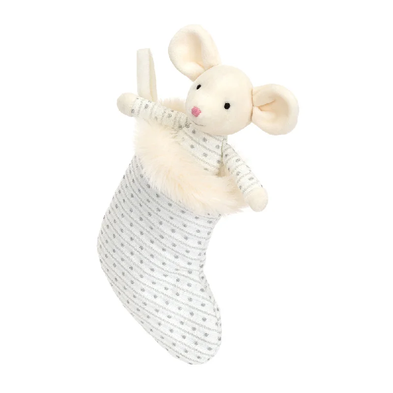 Plush and comforting Jellycat figuresJellycat Shimmer Stocking Mouse