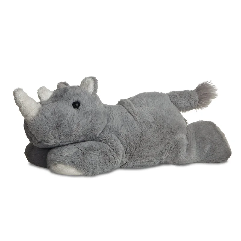 Playful and cheerful stuffed creaturesMini Flopsies Rhino Soft Toy