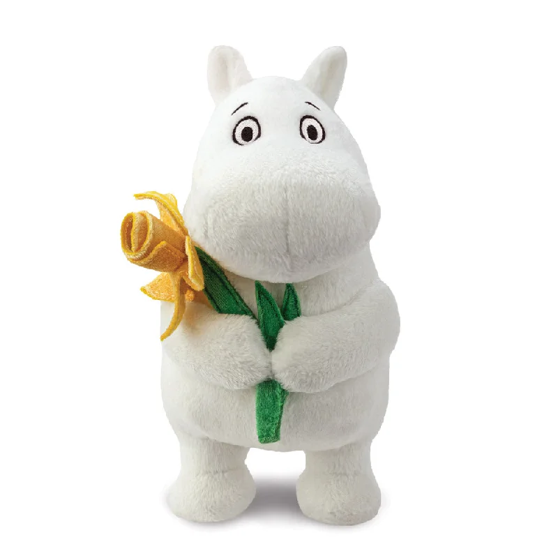 Soft and squishy plush crittersMoomin Standing with Daffodil Soft Toy