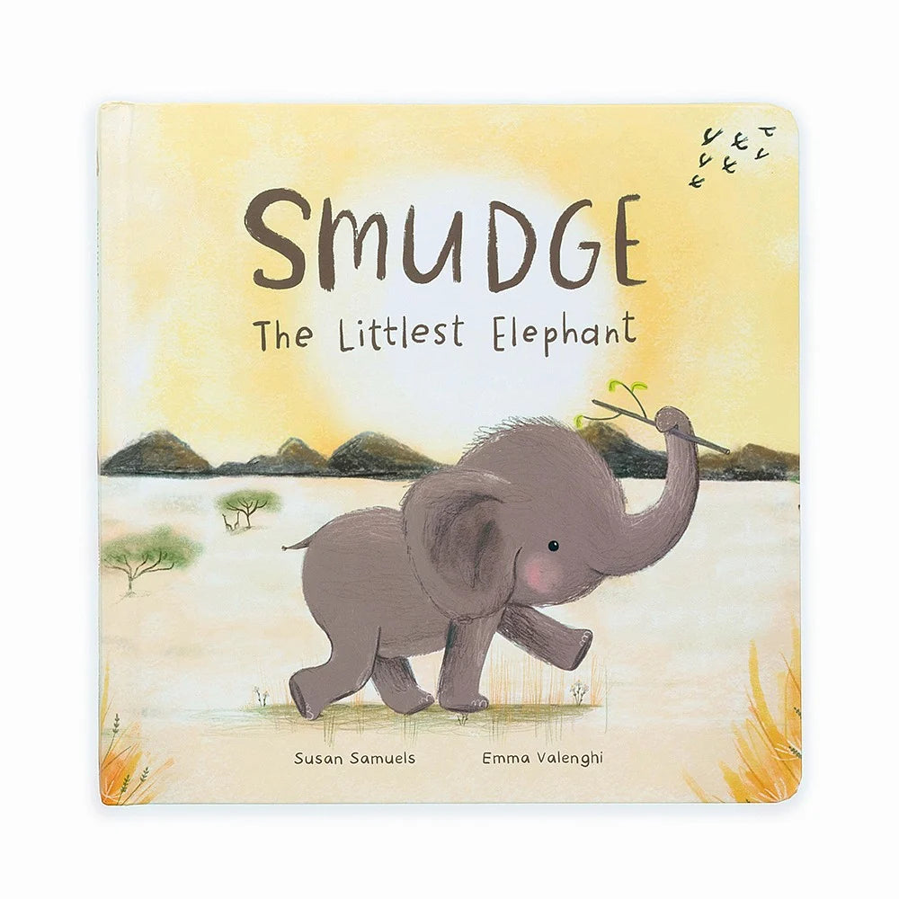 Huggable and charming Jellycat beloved by all ages.Smudge The Littlest Elephant Book