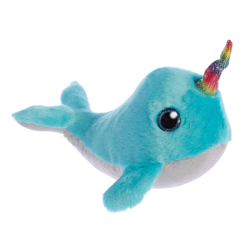 Cheerful and happy stuffed figuresSparkle Tales Coral Narwhal