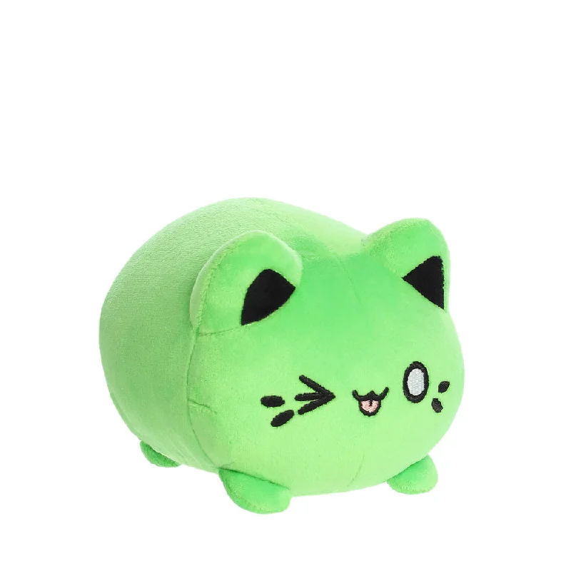 Playful and cheerful stuffed creaturesTasty Peach Green Meowchi Soft Toy