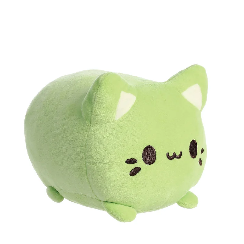 Colorful and vibrant plush creationsTasty Peach Green Tea Meowchi Soft Toy