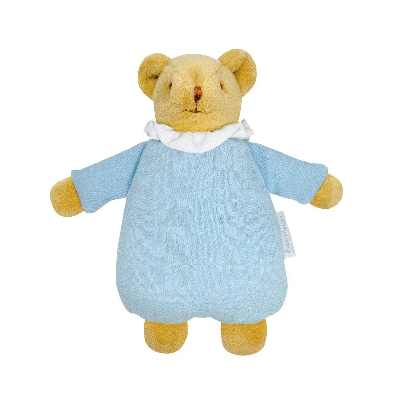 Playful and cheerful stuffed creaturesTrousselier Ours Nid D'ange Avec Hochet 20cm - Coton Bio Bleu Ciel Playful and cheerful stuffed creaturesTrousselier Ours Nid D'ange Avec Hochet 20cm - Coton Bio Bleu Ciel