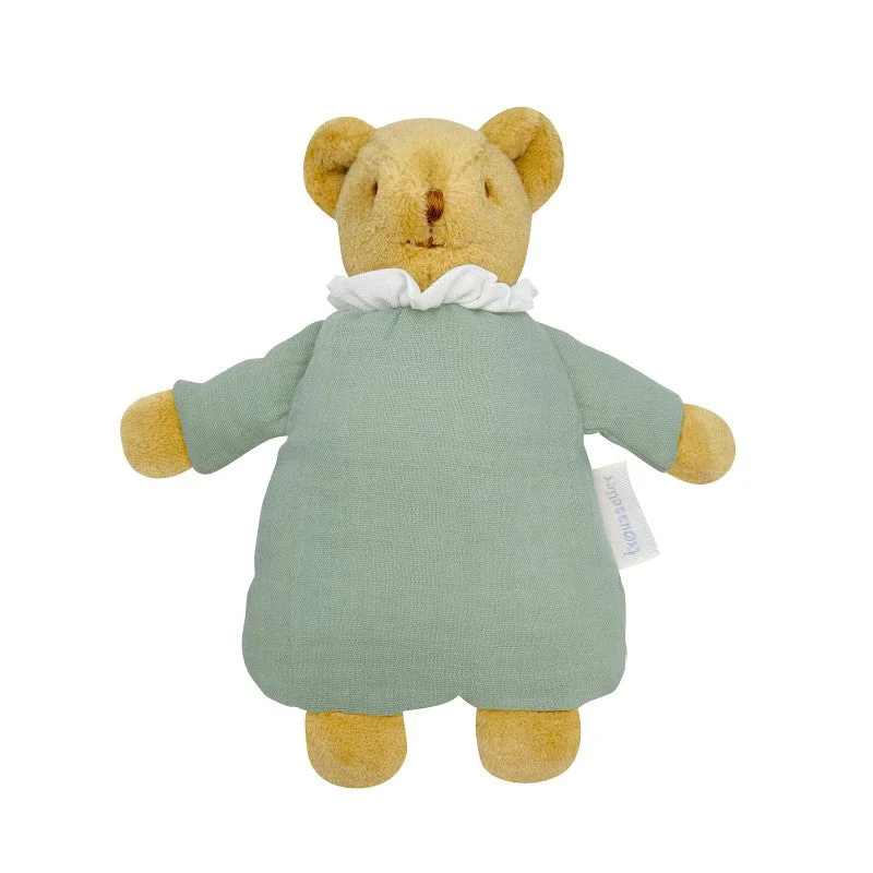 Adorable and charming plush figuresTrousselier Ours Nid D'ange Avec Hochet 20cm - Coton Bio Celadon Adorable and charming plush figuresTrousselier Ours Nid D'ange Avec Hochet 20cm - Coton Bio Celadon