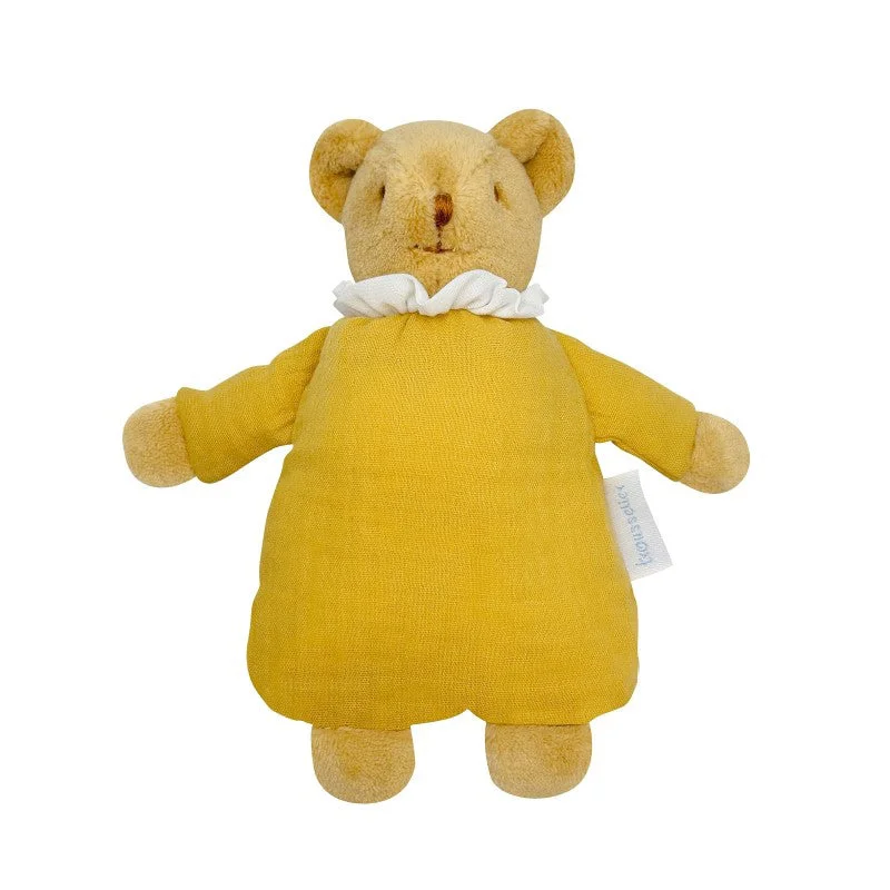 Endearing and lovable stuffed toysTrousselier Ours Nid D'ange Avec Hochet 20cm - Coton Bio Curry Endearing and lovable stuffed toysTrousselier Ours Nid D'ange Avec Hochet 20cm - Coton Bio Curry