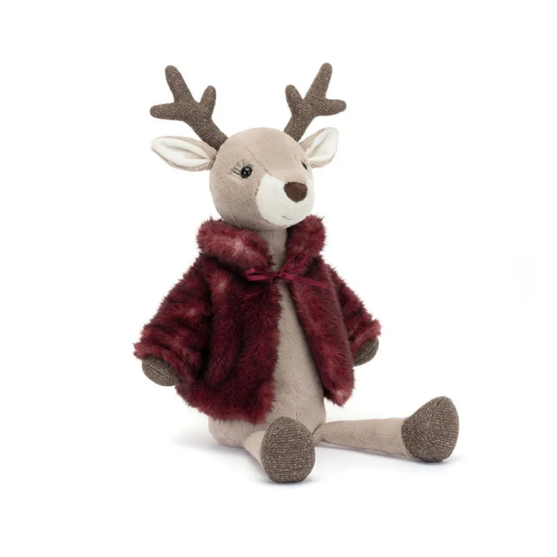 Fluffy and comforting Jellycat superior materialsViviene Reindeer