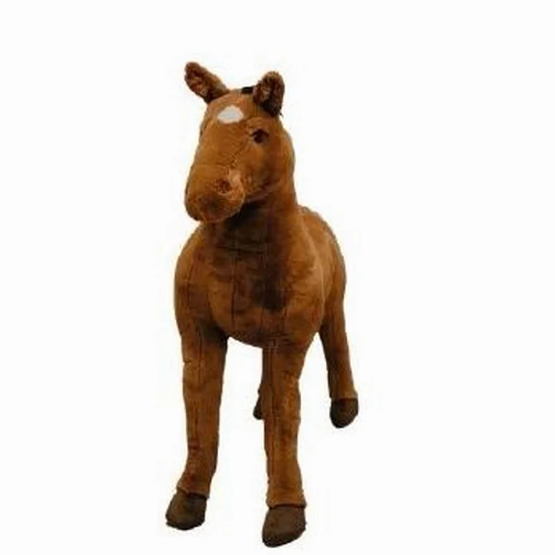 Soft and squishy plush crittersWild & Soft Plush Standing Brown Horse 100x28x95 cm