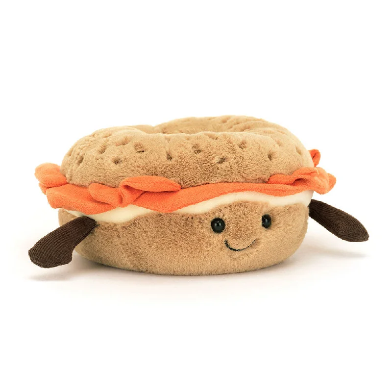 Cozy and gentle Jellycat attention to detailA2BAGEL Amuseables Bagel