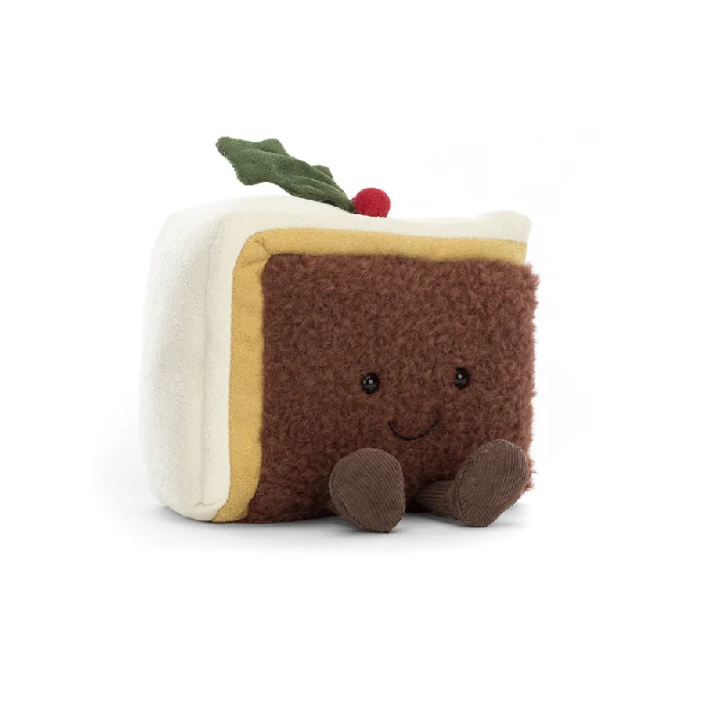 Adorable and snuggly Jellycat toysA6SCC Amuseable Slice of Christmas cake