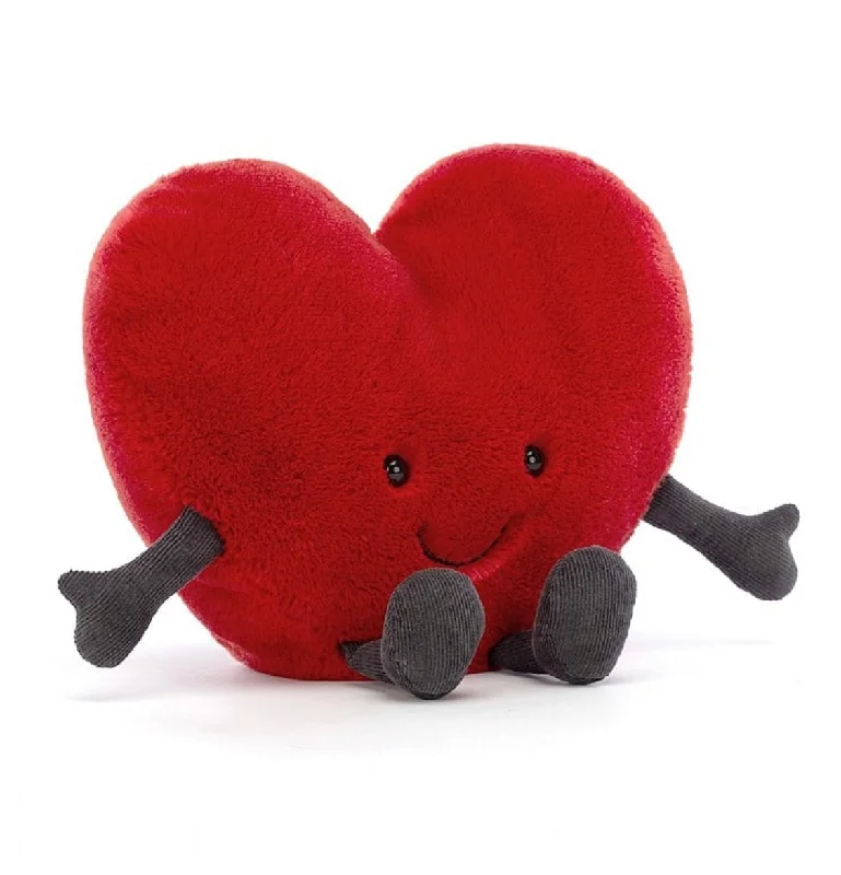 Huggable and charming Jellycat beloved by all ages.Amuseable Red Heart Large ♥️