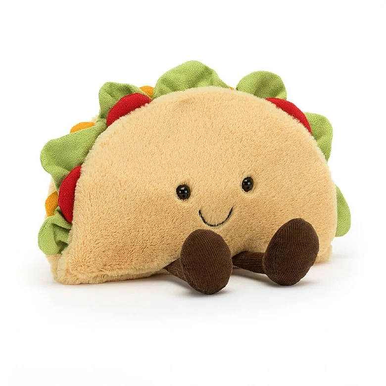 Sweet and endearing Jellycat stuffiesAmuseable Taco Jellycat