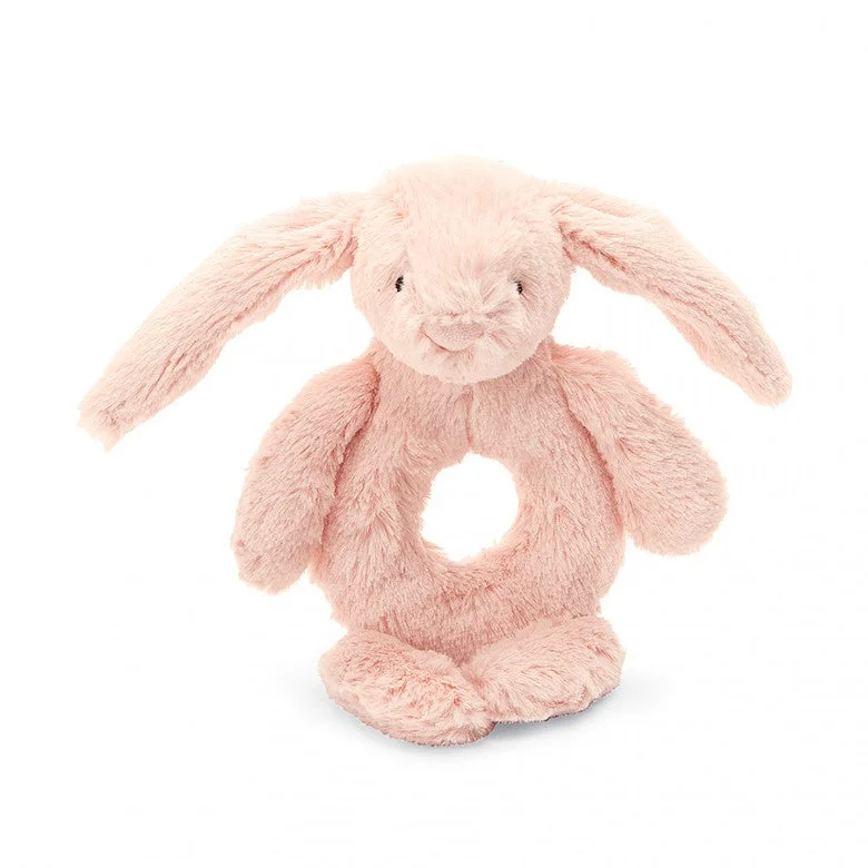 Cozy and gentle Jellycat attention to detailBashful Blush Bunny Ring Rattle Jellycat