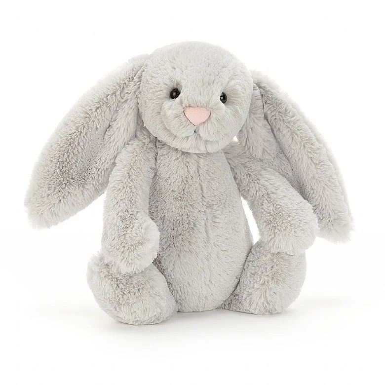 Sweet and endearing Jellycat stuffiesBashful Bunny Silver Small