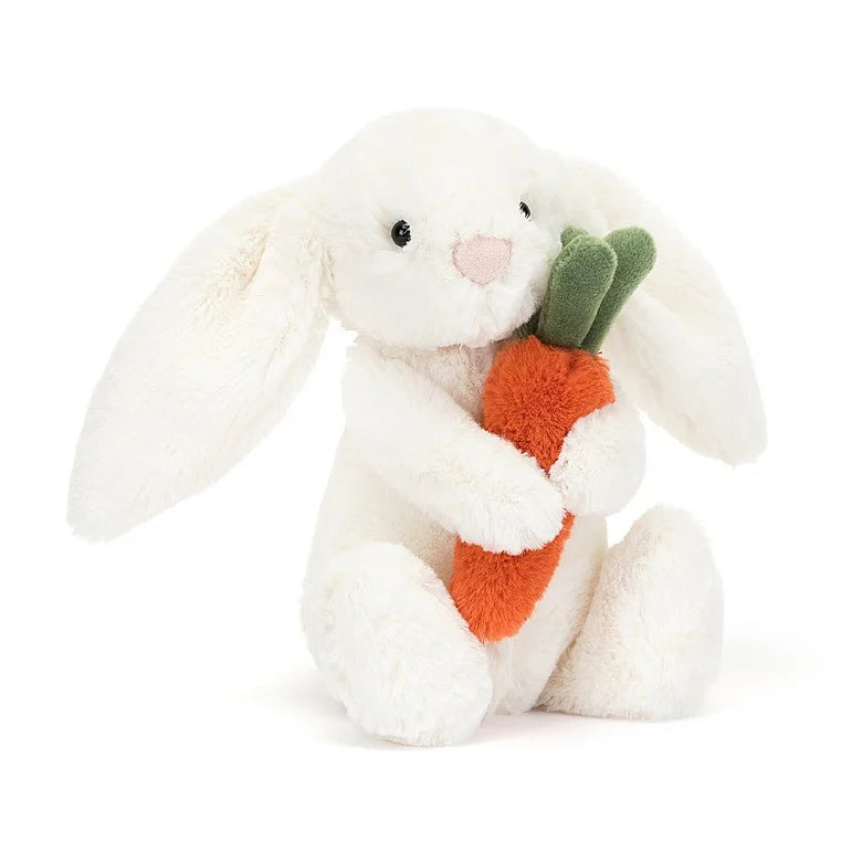 Plush and comforting Jellycat figuresBashful Carrot Bunny Little Jellycat
