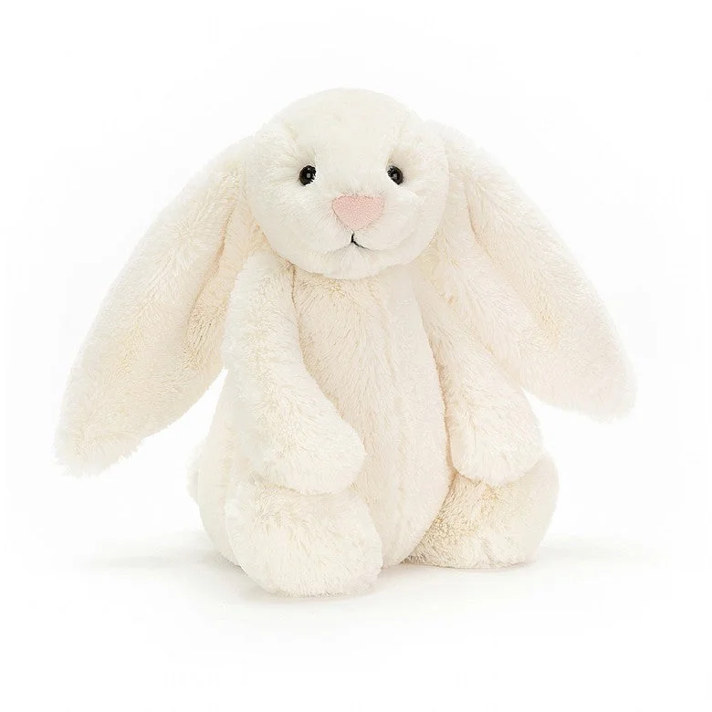 Huggable and charming Jellycat beloved by all ages.Bashful Cream Bunny Medium