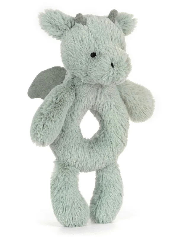 Sweet and endearing Jellycat stuffiesBashful Dragon Ring Rattle