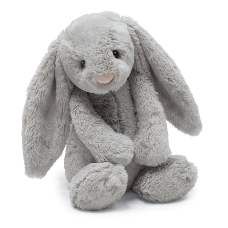 Cuddly and delightful Jellycat naptime buddiesBashful Grey Bunny Medium Jellycat