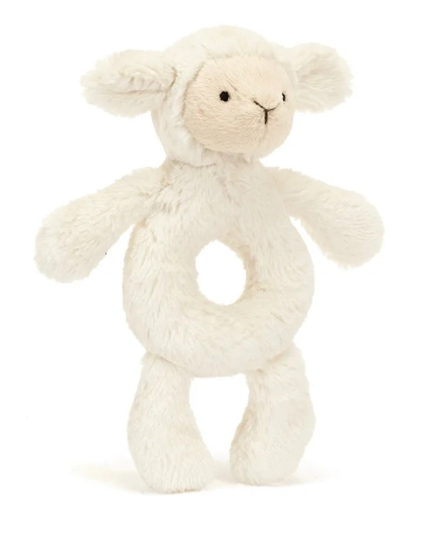 Adorable and gentle Jellycat friendsBashful Lamb Rattle