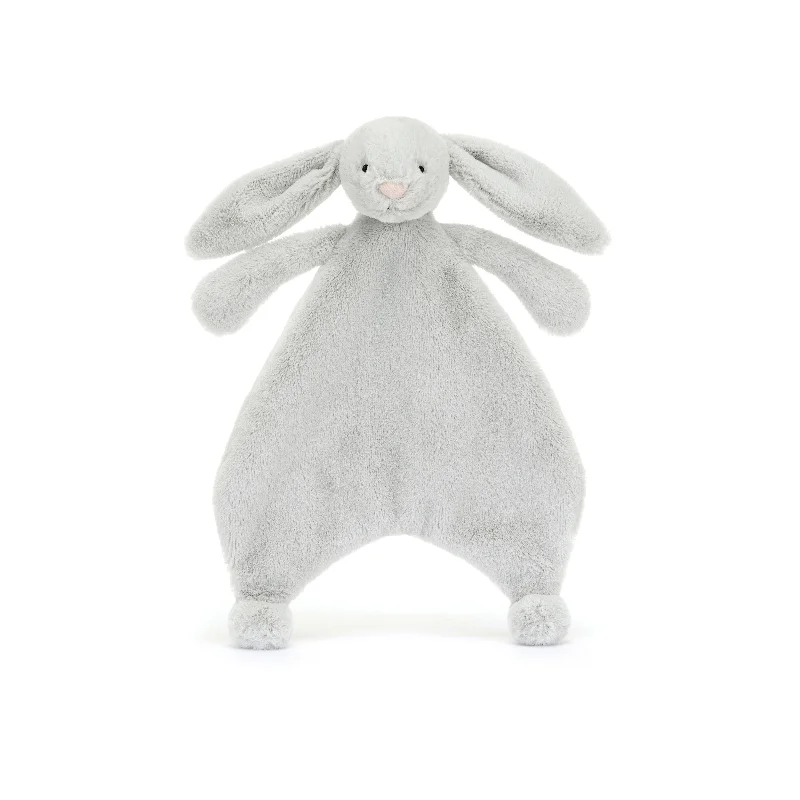 Cuddly and snuggly Jellycat snuggle partnersBashful Silver Bunny Comforter
