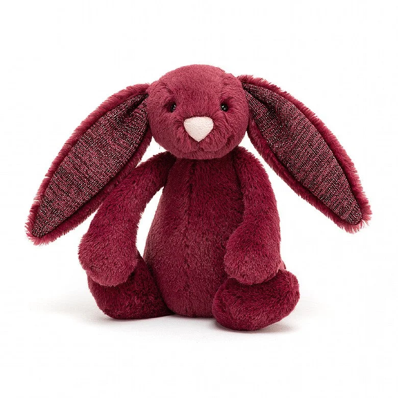 Cozy and gentle Jellycat attention to detailBashful Sparkly Cassis Small