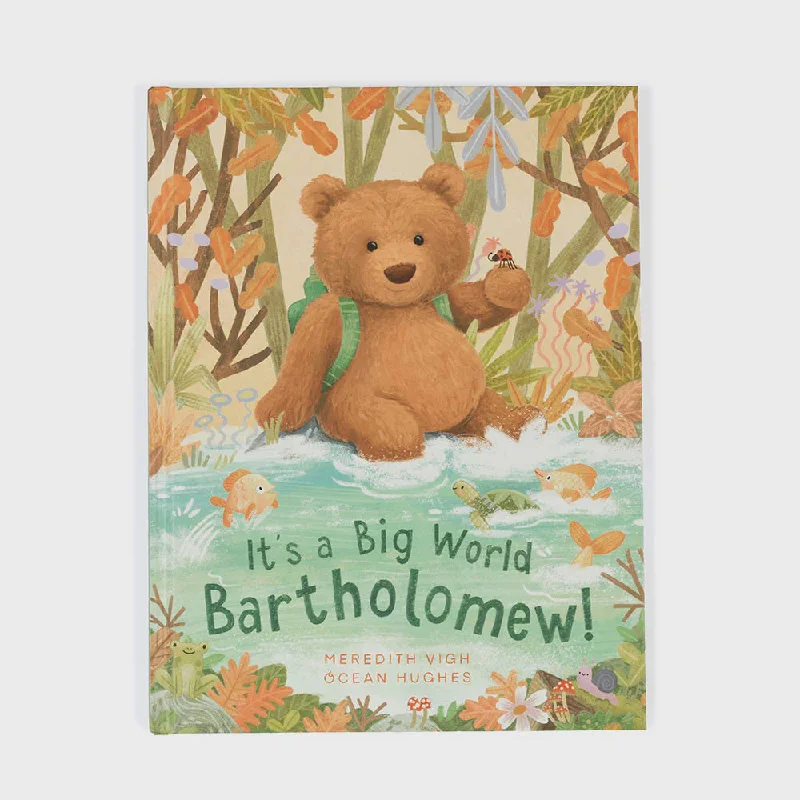 Soft and endearing Jellycat plushiesBook It's A Big World Bartholomew Book