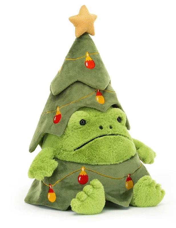 Adorable and gentle Jellycat friendsChristmas Tree Ricky Rainfrog