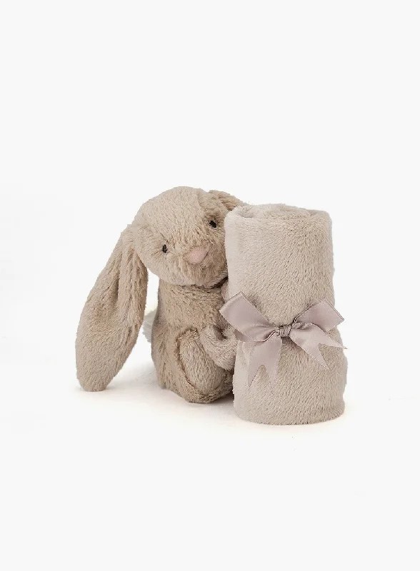 Fluffy and comforting Jellycat superior materialsJellycat Bashful Bunny Soother Blanket in Beige